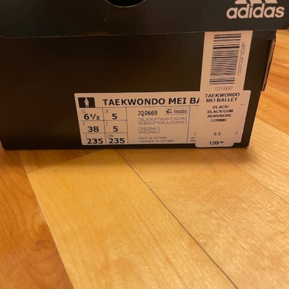 Adidas | Taekwondo Mei Ballet Flats | Black/Black/Gum | Size 6.5 | NWT - Picture 12 of 13